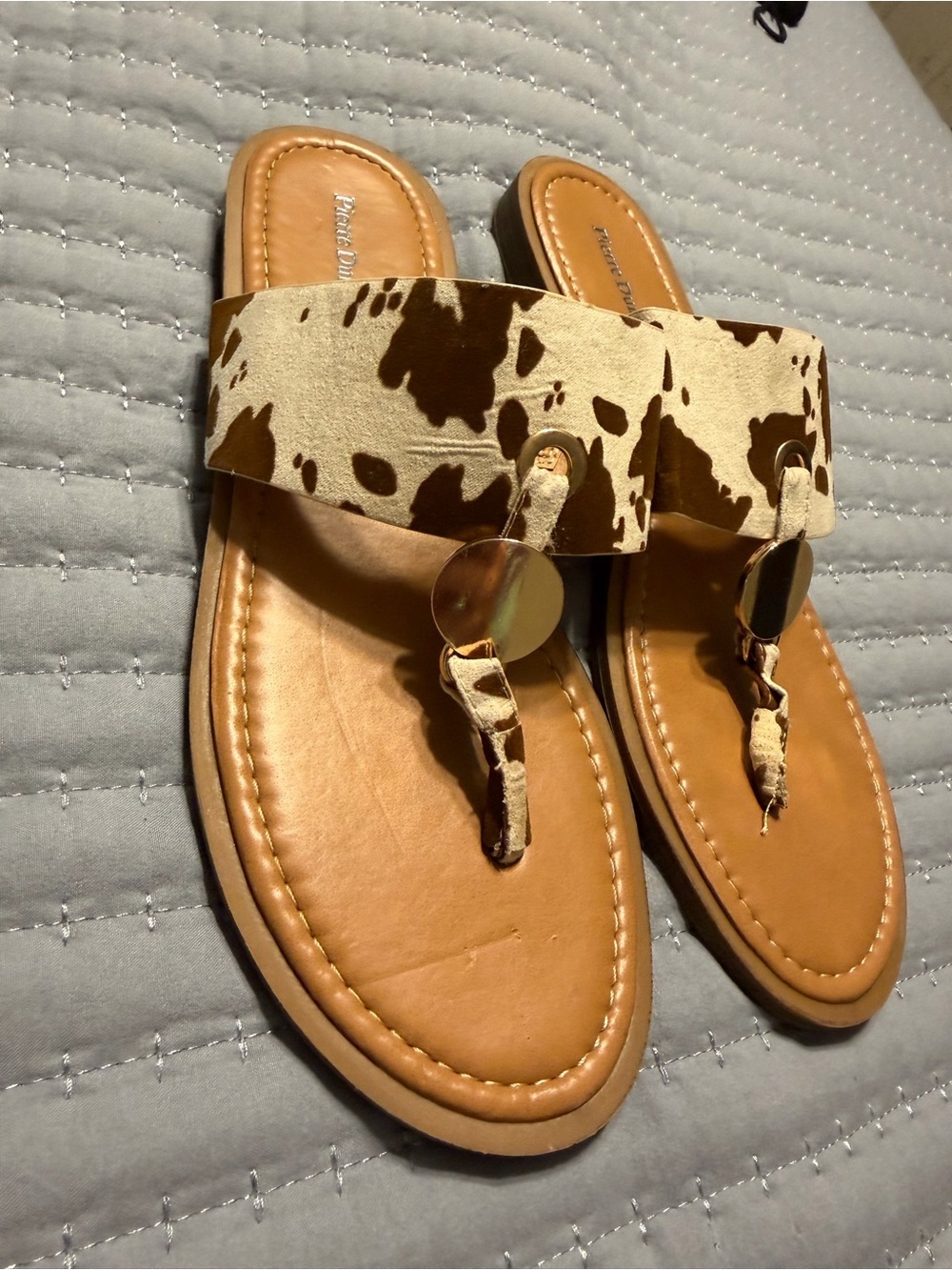 Pierre Dumas Brown Cowprint 8.5 - Picture 2 of 5